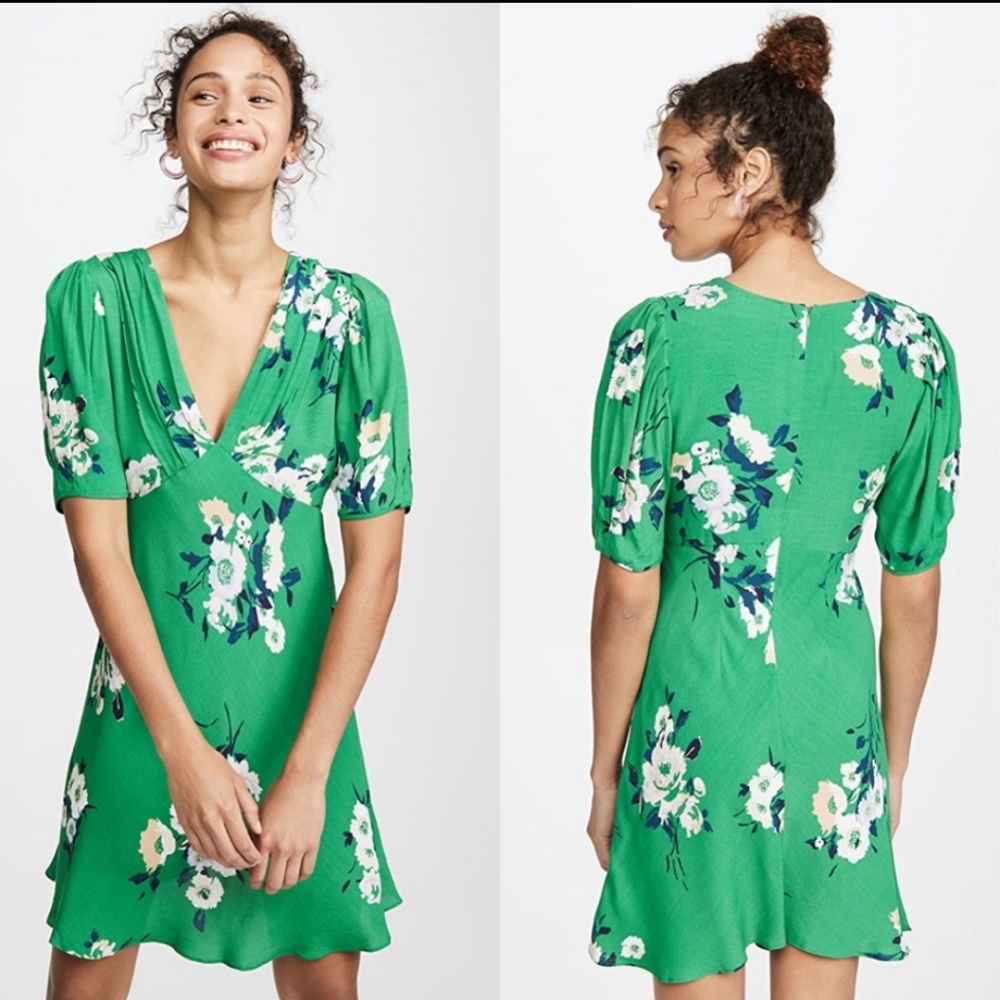 NWT Free People Neon Garden Floral Print Dress